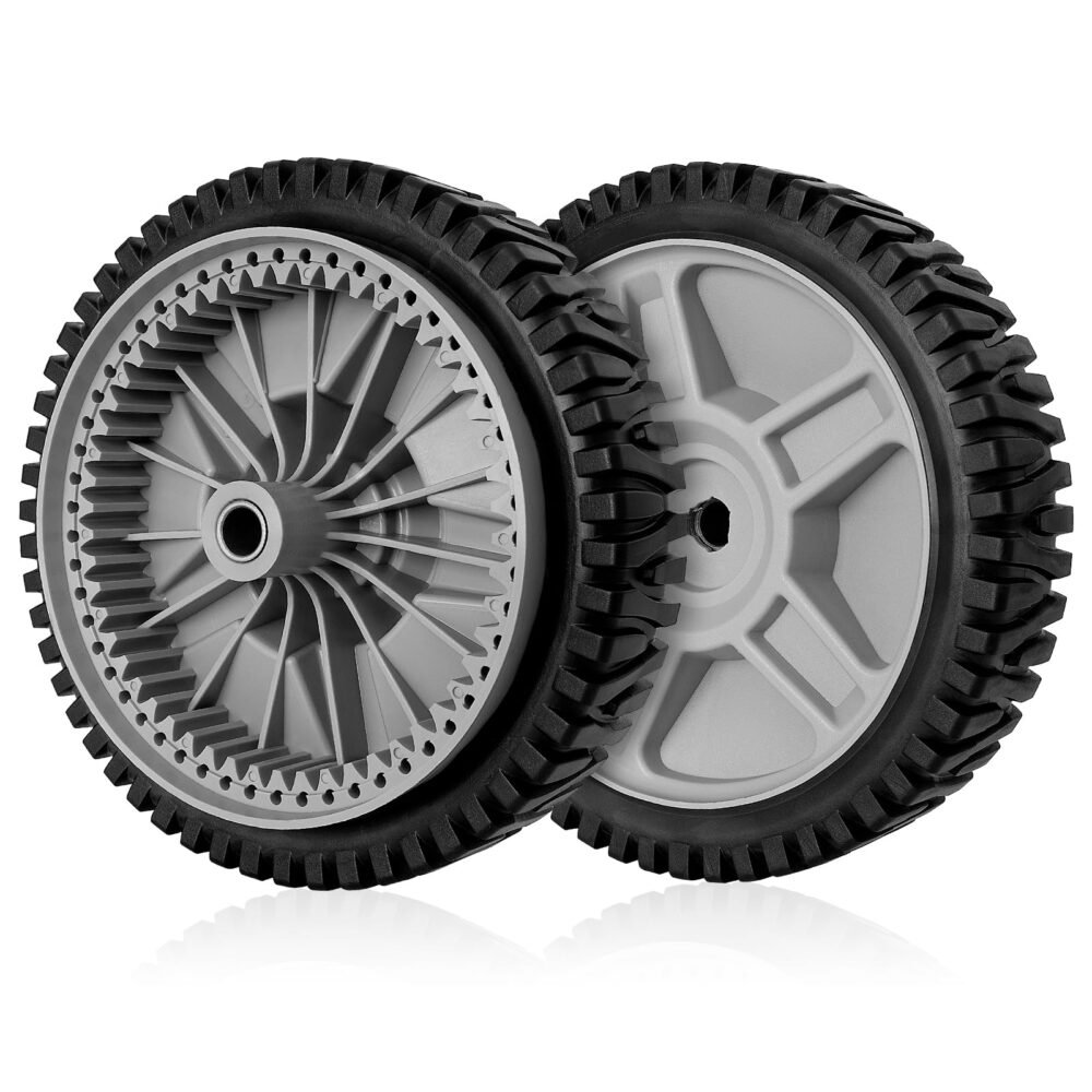 581009202 Wheels for Hus qvarna/Hon da Black Max/AYP/Craftsman/Poulan Lawn Mower, 8 Inch Front Drive Wheels Replace for 193912x460, 2 Pack
